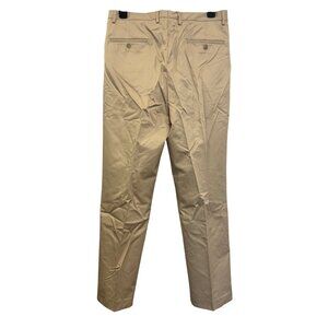 Daniel Cremieux Mens Beige Pleated Dress Pants 34x32 Pima Cotton Modal Blend